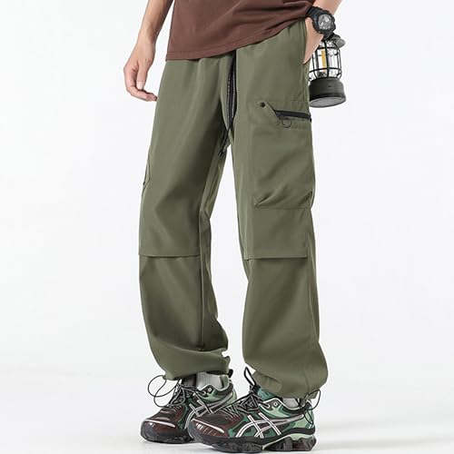 XYXIONGMAO Men's Multi Pocket Black Streetwear Sweatpants Techwear Cargo Pants Hip Hop Loose Baggy Casual Tactical Pants2