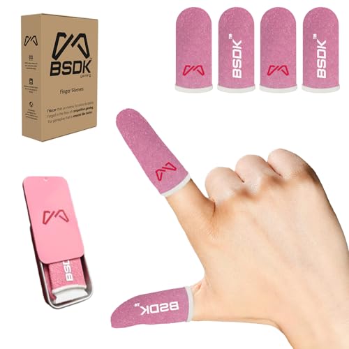 Image of World's Most Durable Thumbsleeve /Fingersleeve | BSDK Gaming Thumb & Finger Sleeve for Mobile Game| 4 Pieces | Metal Box | Made for PUBG, CODM and Freefire