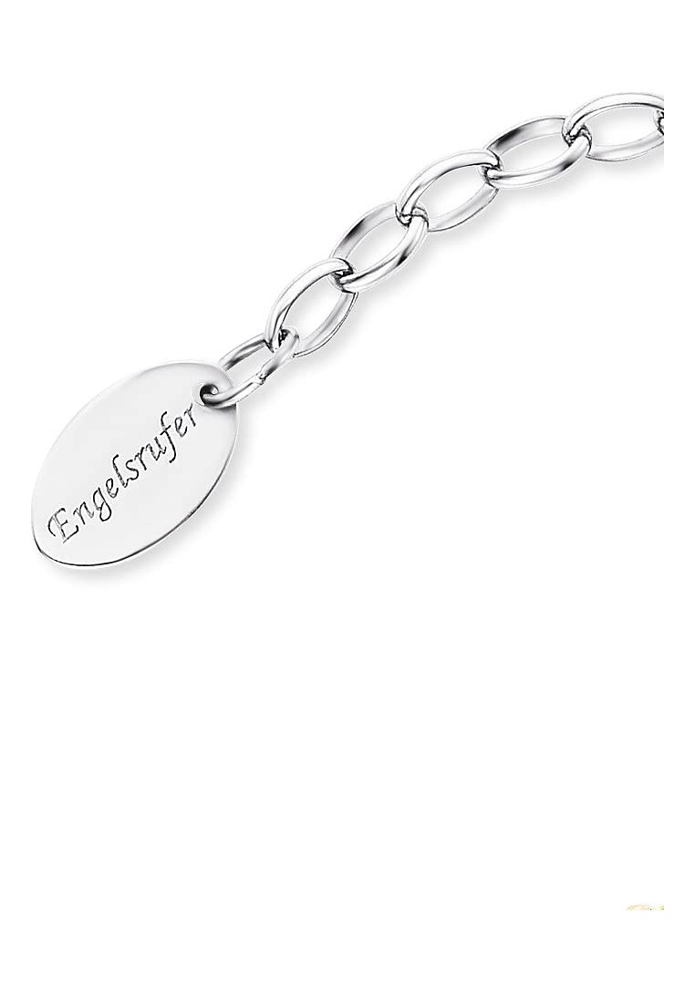 Engelsrufer Twin Moonlight - Cavigliera da donna, bicolore in acciaio inossidabile, argento, oro, lunghezza regolabile, senza nichel, adatta per chi soffre di allergie, 22 cm, Acciaio inossidabile