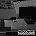 ULTRARM Moodular Add-ons Cable Organizer 2 Pack [Accessory Only - Requires Moodular Wooden Monitor Stand Slide Rails for Use] Black MSA-CO