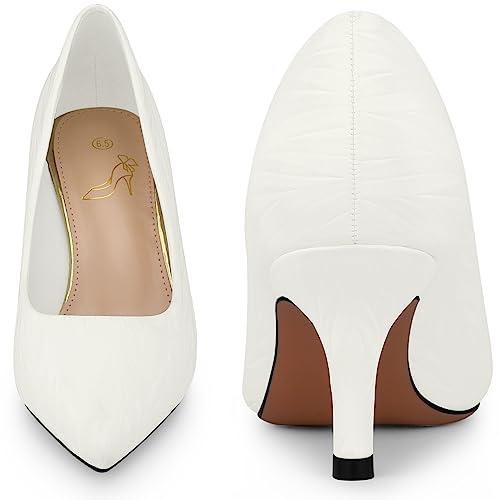 Perphy Pointed Toe Kitten Heels Pumps Leaf Print Classic Dress Wedding Shoes for Women2