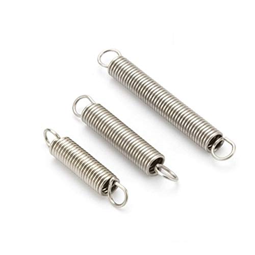 JINchao-Resorte de compresión, 10pcs, alambre 0.3mm Dia 304 de acero inoxidable de doble gancho pequeño tensión del resorte, Diámetro externo de 2 mm 3 mm 4 mm 10-50 mm Longitud ，No se deforma fácilme