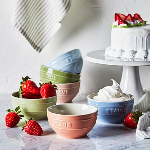 Staub Ceramic 6-pc 4.75-inch Small Universal Bowl Macaron Pastel Colors - Thumbnail 3