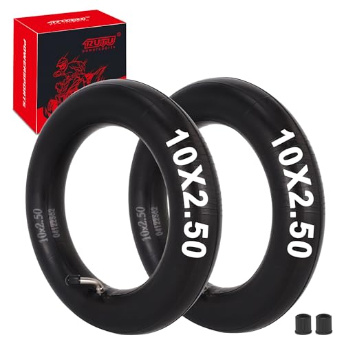 Image of RUTU 10 x 2.50 Tire or Inner Tube and Tire Set Fits 10 inch Scooter Wheels | Replacement for Smart Self Balancing Electric Scooters, Hover Board, 36v, 48v, 400w, 500w, 800w Hub Motor