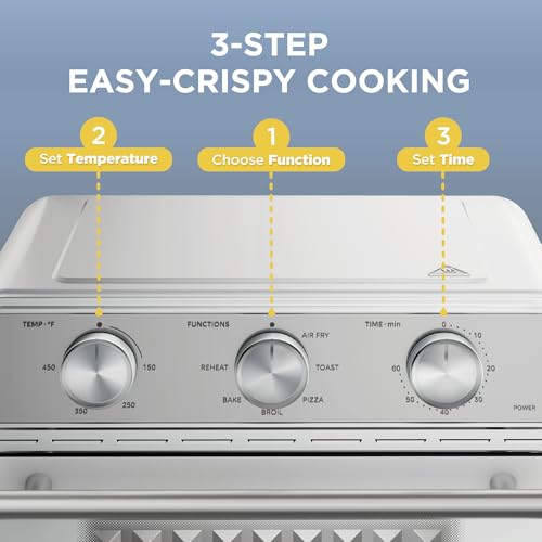 Image of Midea Neo Air Fryer Toaster Oven Combo, 12.7 Quarts, Stainless Steel