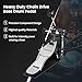 Bass Drum Pedal,Bass Drum Pedal Come with Classic Felt Beater Stick for Drum Set Instrument,Cam Chain Bass Drum Pedal for Beginner & Professional Drummers