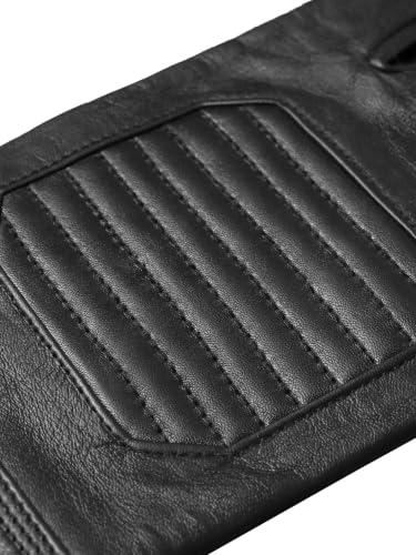 Image of URBAN BUCK Real Sheepskin Leather Sky Gauntlet Costume Glove - Regular Fit Long Arm Cuff Mens Unlined Cosplay Gloves
