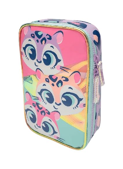 Estojo Grande Onça Fantástica Lilás Puket