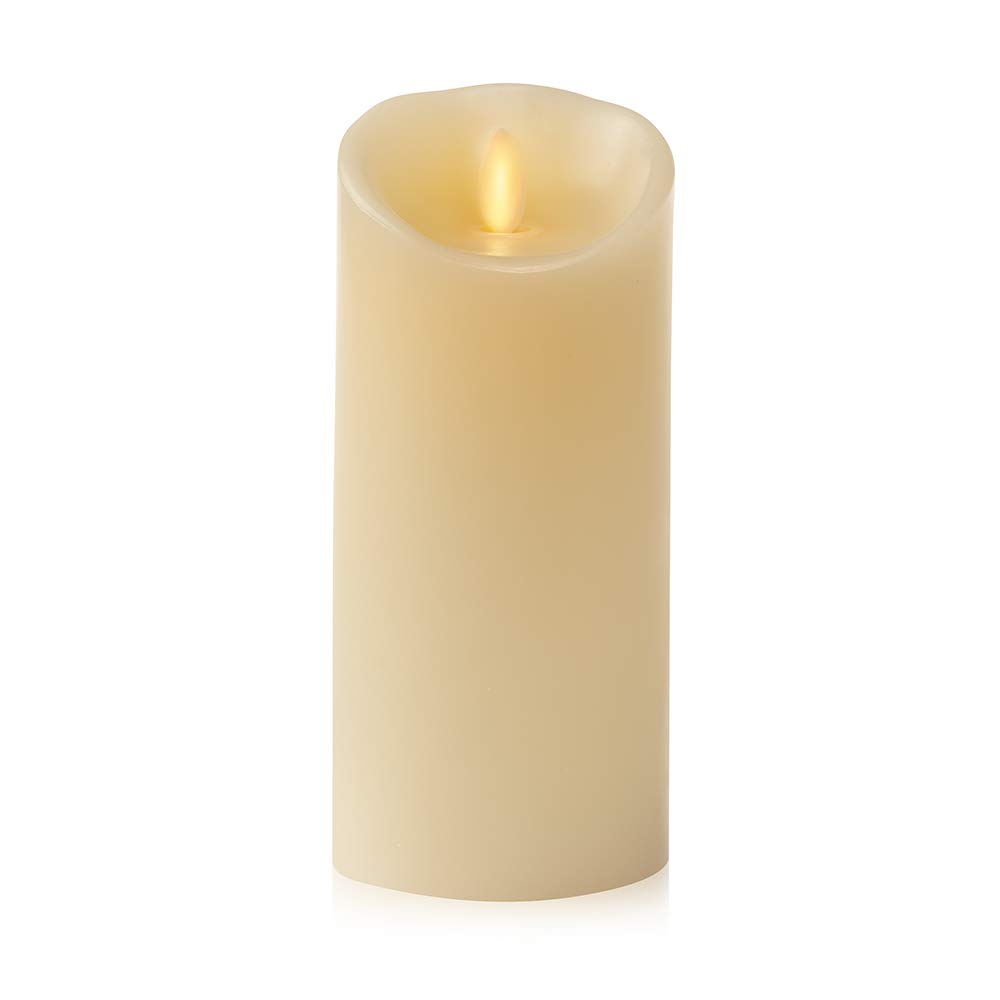 Buy Luminara Indoor Ivory Pillar Candle 7.62cm x 16.51cm Flameless