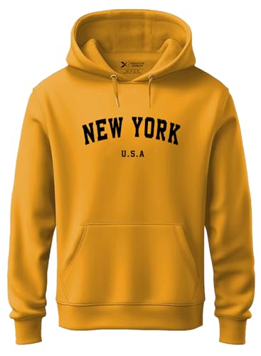 Image of XENOVAURBAN Hoodie for Men /Women | Unisex fit Cotton Fleece Hooded Sweatshirt - NEWYOR1