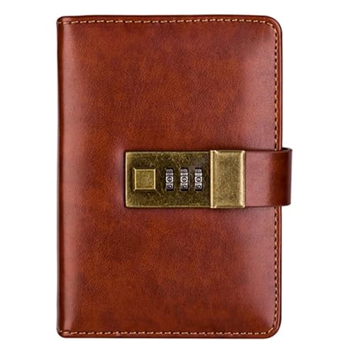 Agenda A7 rétro avec cadenas à offrir comme papeterie créative d'étudiant