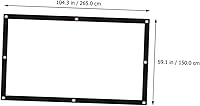 Vista 2 de BESPORTBLE Portable Foldable Projector Screen HD Projection Movie Screen for Open-Air Theater Home Theater Classroom Office Conference Presentations