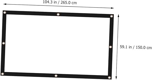 Miniatura 2 de BESPORTBLE Portable Foldable Projector Screen HD Projection Movie Screen for Open-Air Theater Home Theater Classroom Office Conference Presentations