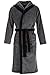 Produktbild Di Ficchiano DF-15 Herren Bademantel, M, Grey Black