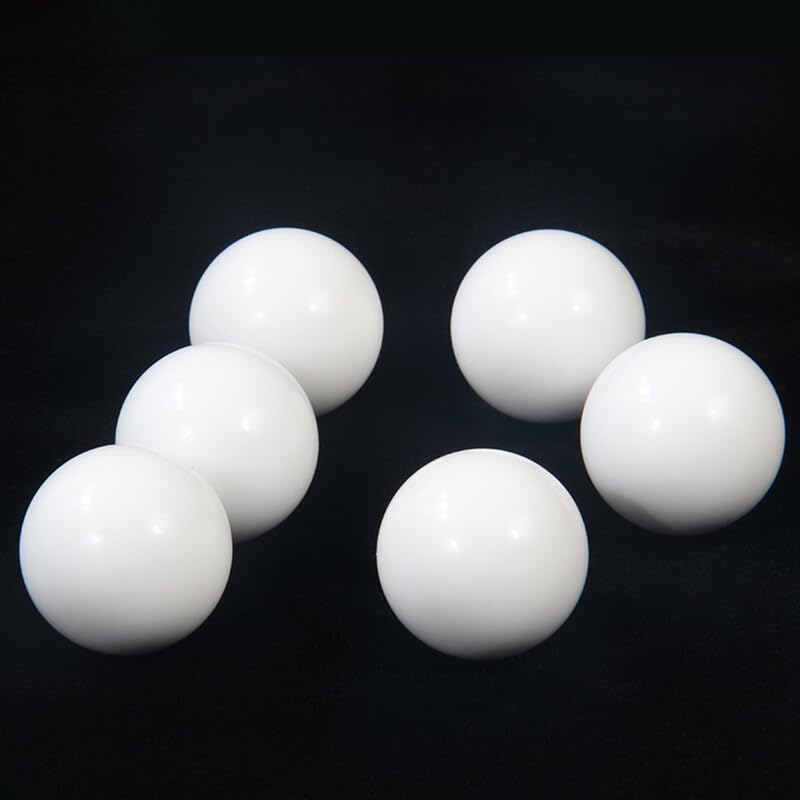 Diameter 3mm - 63mm PTFE Spheres PTFE Ball Diaphragm Pumps Seal Balls Valve Balls White (5mm,50 pcs)
