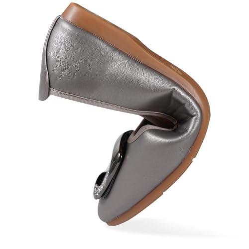 Womens Foldable Soft Ballet Flats Square Toe Sparkly Beads Comfortable Slip On Ballerina Dress Flat Shoes4