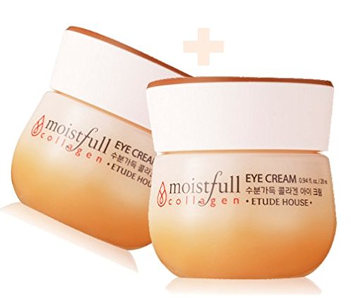 2016 NEW Etude Moistfull Collagen Eye Concentrate 28ml + 28ml (Double) 2 Pack Set