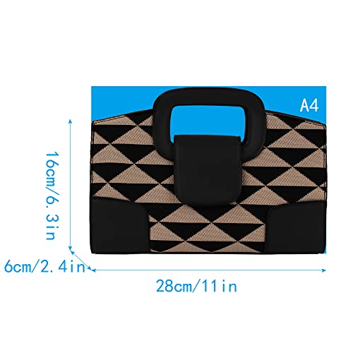 Image of ZLMBAGUS Women Vintage Flap Tote Top Handle Satchel Handbags PU Leather Clutch Purse Shoulder Bag