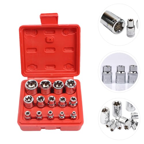 Coffret de douilles hexagonales acier chrome vanadium réparation