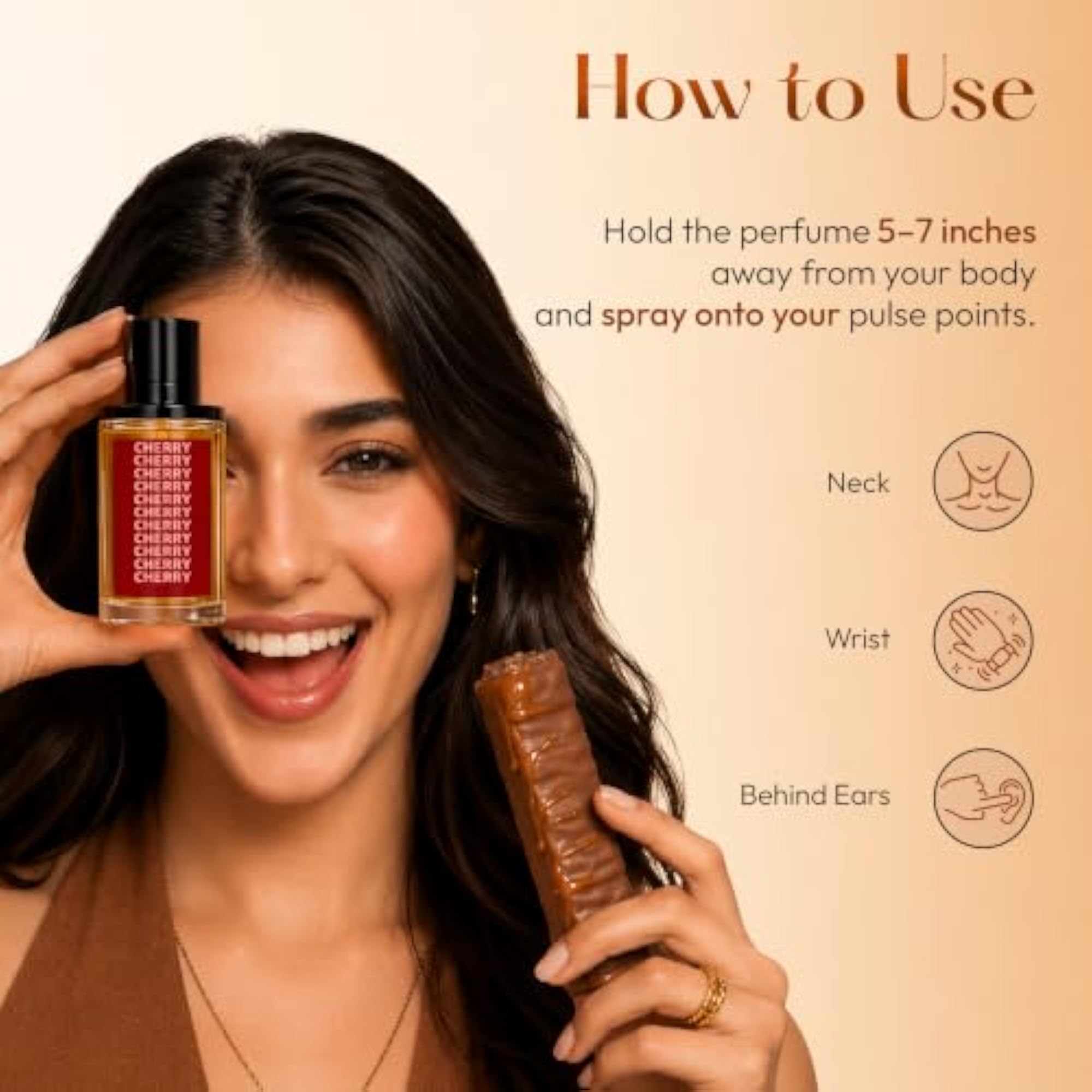 CIEL Cherry Perfume, Bold Sweet Gourmand Scent for Women