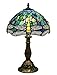 Produktbild Gweat Tiffany Stil 12 Zoll Blaue Libelle Tischlampe Buntglas Kristallperle Lampenschirm Antike Beleuchtung Wohnzimmer Schlafzimmer Tischlampen Geschenk