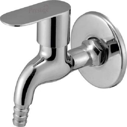 Prestige Ocean Nozzel Bib Cock Pack of 1 Finish?Chrome platet Tap Made of Brass Faucet Bib Cock Bathroom Tap Nozzle Cock Faucet (Wall Mount Installation Type)