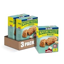 Nature Valley Soft Baked Muffin Bars, Apple Cinnamon, Snack Bars, 10 Bars, 12.4 oz Pack of 3