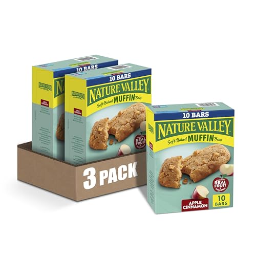 Image of Nature Valley Soft-Baked Muffin Bars, Apple Cinnamon, Snack Bars, 10 ct (Pack of 3)
