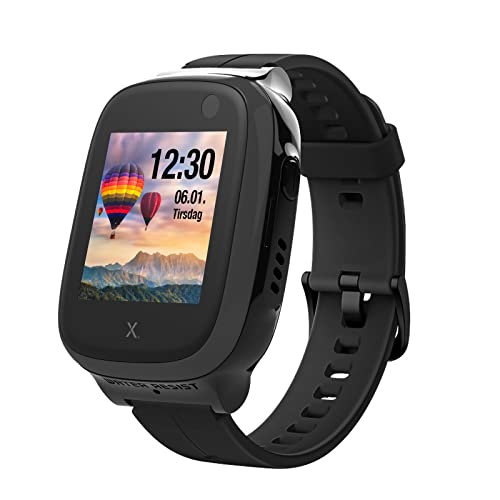 Kuaguozhe Kinder Armbänder kompatibel mit Xplora X5/ XGO2 Armband, Xplora Kids Smartwatch Silikon Sport Klassisch Ersatzarmband für Xplora X5 Play/ Xgo 2, Mädchen Jungen Student Geschenk, Schwarz Cover