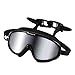 Spinosaurus Swim Goggles, Swimming Goggles-Fashionable Anti UV Wide Frame Swim Goggles with Comfortable Water Proof Seal & Easy Adjustable Anti Fog for Adult for Men & Women Youth | Free Satchel&Gift