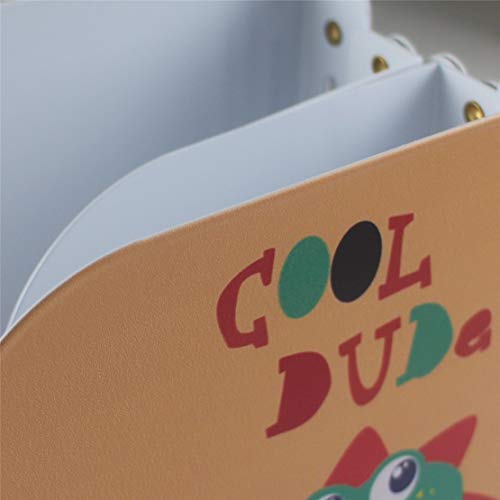Citmage Adjustable Bookend Metal Dinosaur Pattern Bookends Non-Skid Heavy Duty Book Holder Stand Hold Books,Magazines,Cookbooks(5.7''x3.9''x7.4'') (Yellow-Green)
