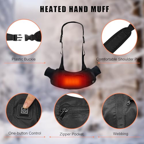 MYDAYS OUTDOOR Heated Hand Warmer Pouch(No Power Bank) Heated Hand Warmers with 3 Heat Mod - image 3