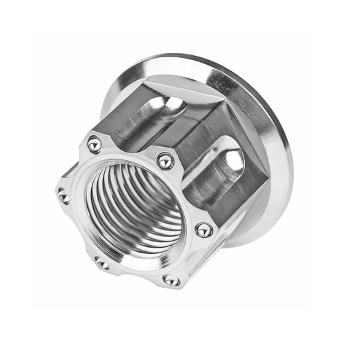 Image of Titanium M6 M8 M10 M12 M14 M16 Flange Bolt Nut Bicycle Motorcycle Rear Axle Car Modification Accessories Pack of 6 (M12 Pitch 1.25mm, Normal Titanium)