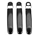 Viviance 6Pcs Set Abs Carbon 3 Türhle Covers Handles kompatibel mit VW Transporter T5 T5 Caddy kompatibel mit Vans