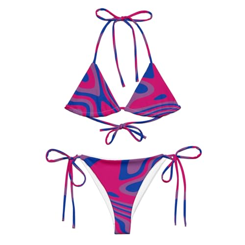 Bikini Bisexual Flag ajustable résistant au sel pour les vacances