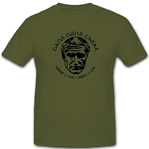 T-shirt vert Julius César de style Rome antique pour homme en taille Large