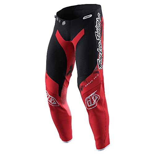 Troy Lee Designs 207106002, Pantaloni Motocross Unisex Adulto, Red/Black,