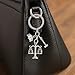 DONWOIE Lawyer Keychain with Legal Code, Scales of Justice & Gavel Charms,Law Book Keychians Gift for Lawyers, Law Students & Justice Advocates