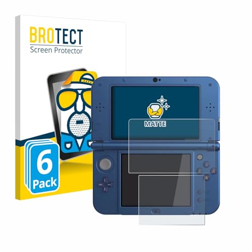 BROTECT Matt Displayschutzfolie für Nintendo New 3DS XL (6 Stück)