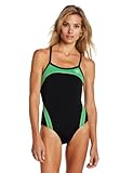 The Finals Women's Shark Splice Butterfly Back, Black/Green, Size 26
