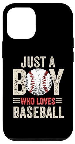 Carcasa para iPhone 13 Pro Gráfico Just A Boy Who Loves Baseball