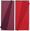 Lia Griffith Double Sided Crepe Paper Folds Roll, 6.7-Square Feet, Sangria and Aubergine, Cherry and Raspberry #1