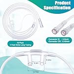 Anglechic 10 Pack 4Ft Adult Oxygen Nasal Cannula, Soft Oxygen Tubing for Adult, Cannula Nasal Tubing with Soft Curved Nose Piece, High Flow Lightweight Tube (Transparent) - Image 2
