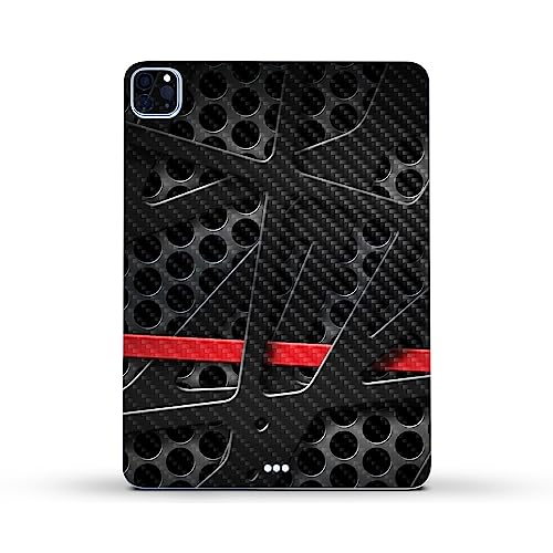 Image of MightySkins Carbon Fiber Skin Compatible with Apple iPad Pro 11 inch M2 4th Gen (2022) Full Wrap Kit - Tech Web | Protective, Durable Textured Carbon Fiber Finish | Easy to Apply | Made in The USA