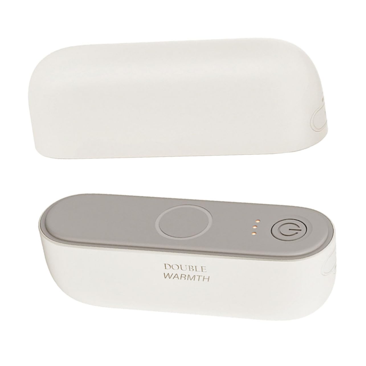 WOONEKY Calentador de Manos USB Recargable Portátil para Viajes al Aire para Caza Invierno Cálido y Rápido Color Marfil