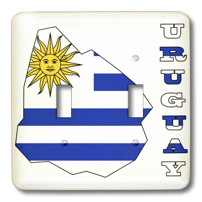 Interrupteur Uruguay double bascule lsp_58712_2 3dRose pour deco murale