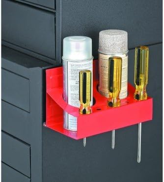 Magnetic Holder for 2 Spray Cans, Bottles, Paint and 5 Screwdrivers