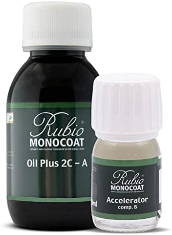 Rubio Monocoat Oil Plus 2C, 130 Milliliters, Touch of Gold, Interior ...