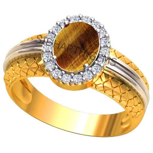 6.25 Ratti 5.00 Carat Natural Tiger Eye Silver Ring Original Certified Tiger's Eye Ring Oval Cut Gemstone Astrological Gold Plated Ring-image-38