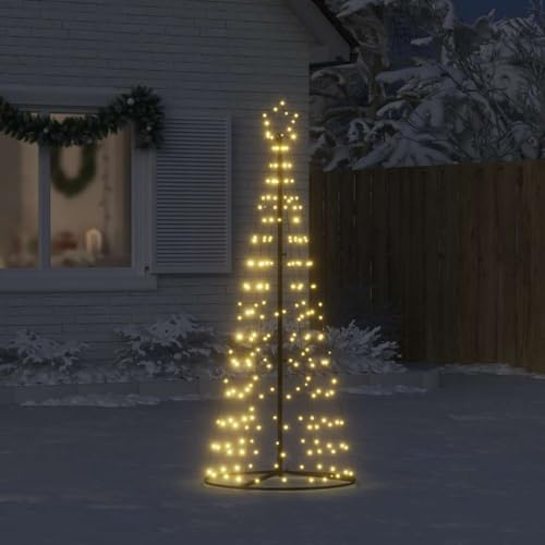 vidaXL LED Weihnachtsbaum, Beleuchtet Tannenbaum 8 Lichteffekte,...